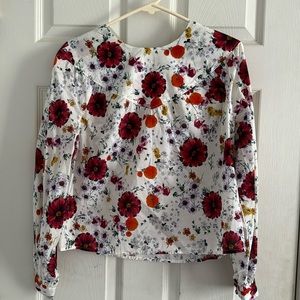 Marine layer floral blouse